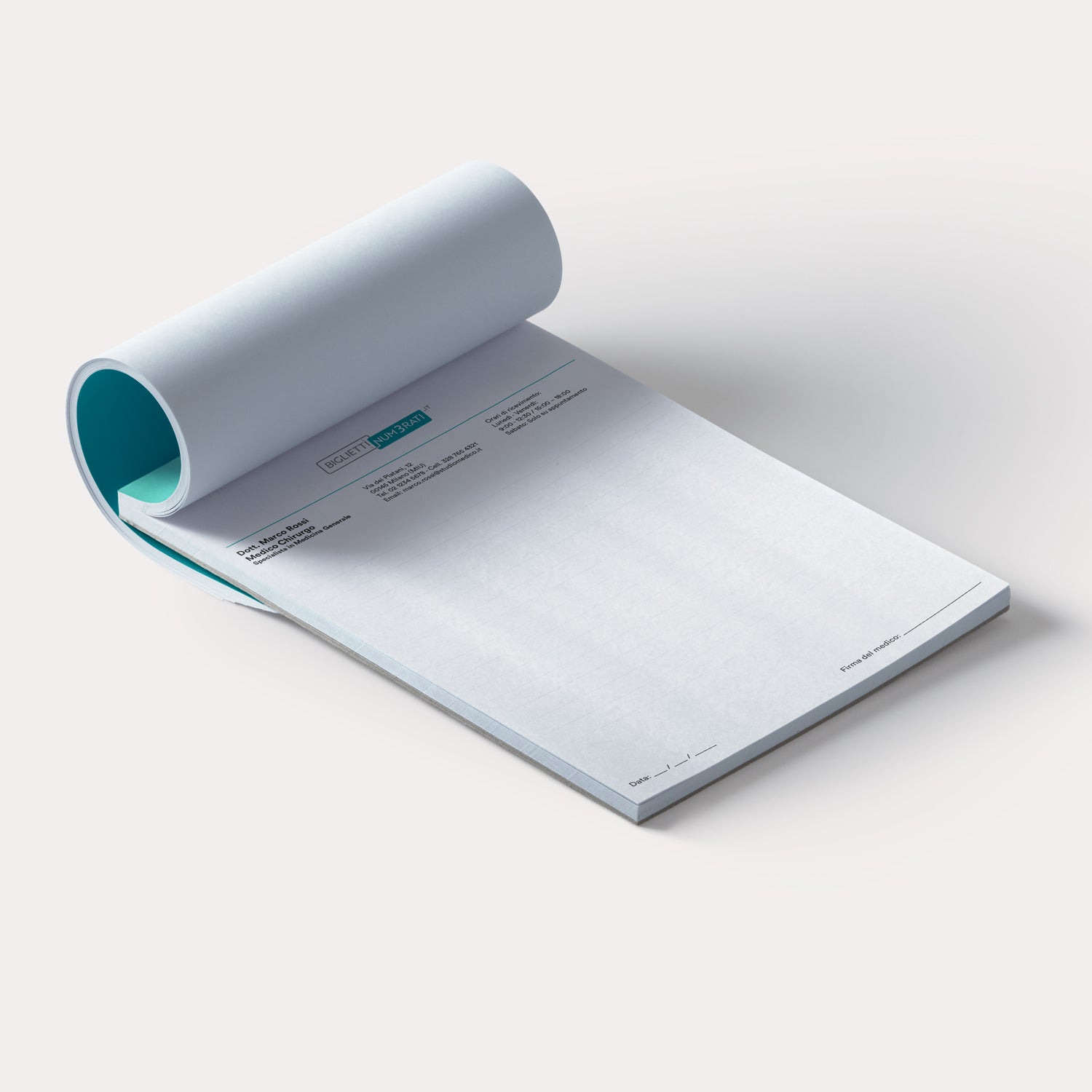 blocco note personalizzato