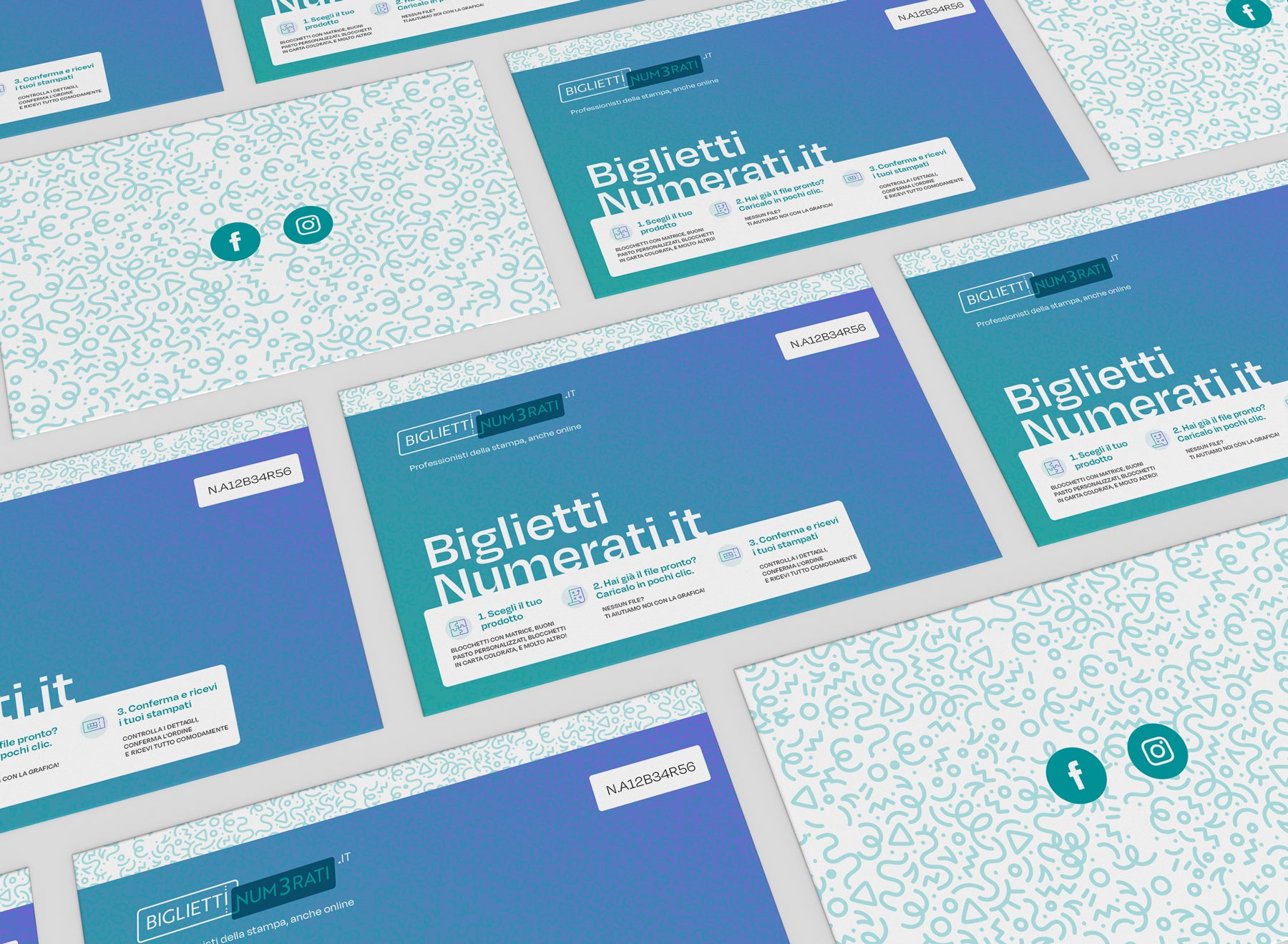 Cartoline numerate personalizzate