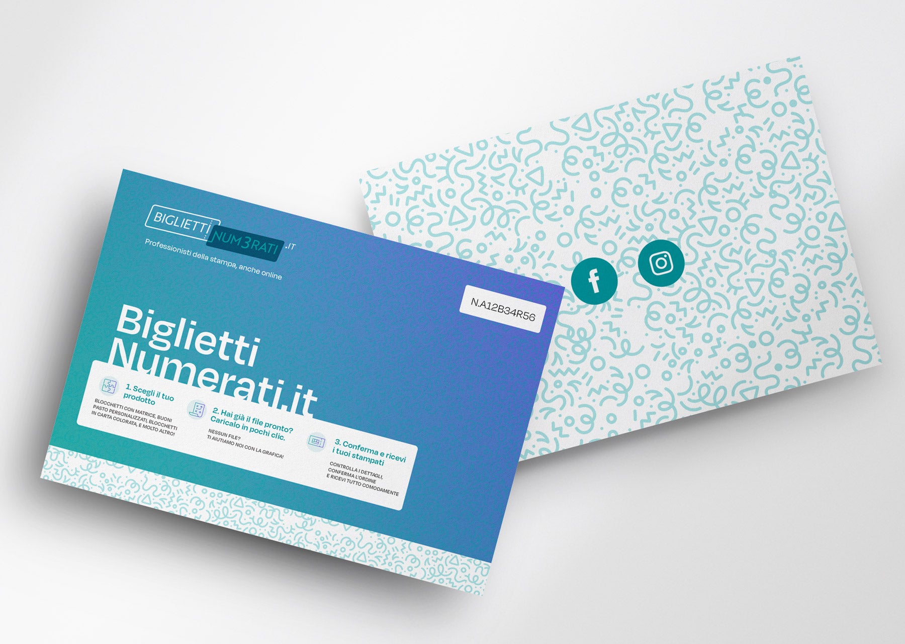 Cartoline numerate personalizzate