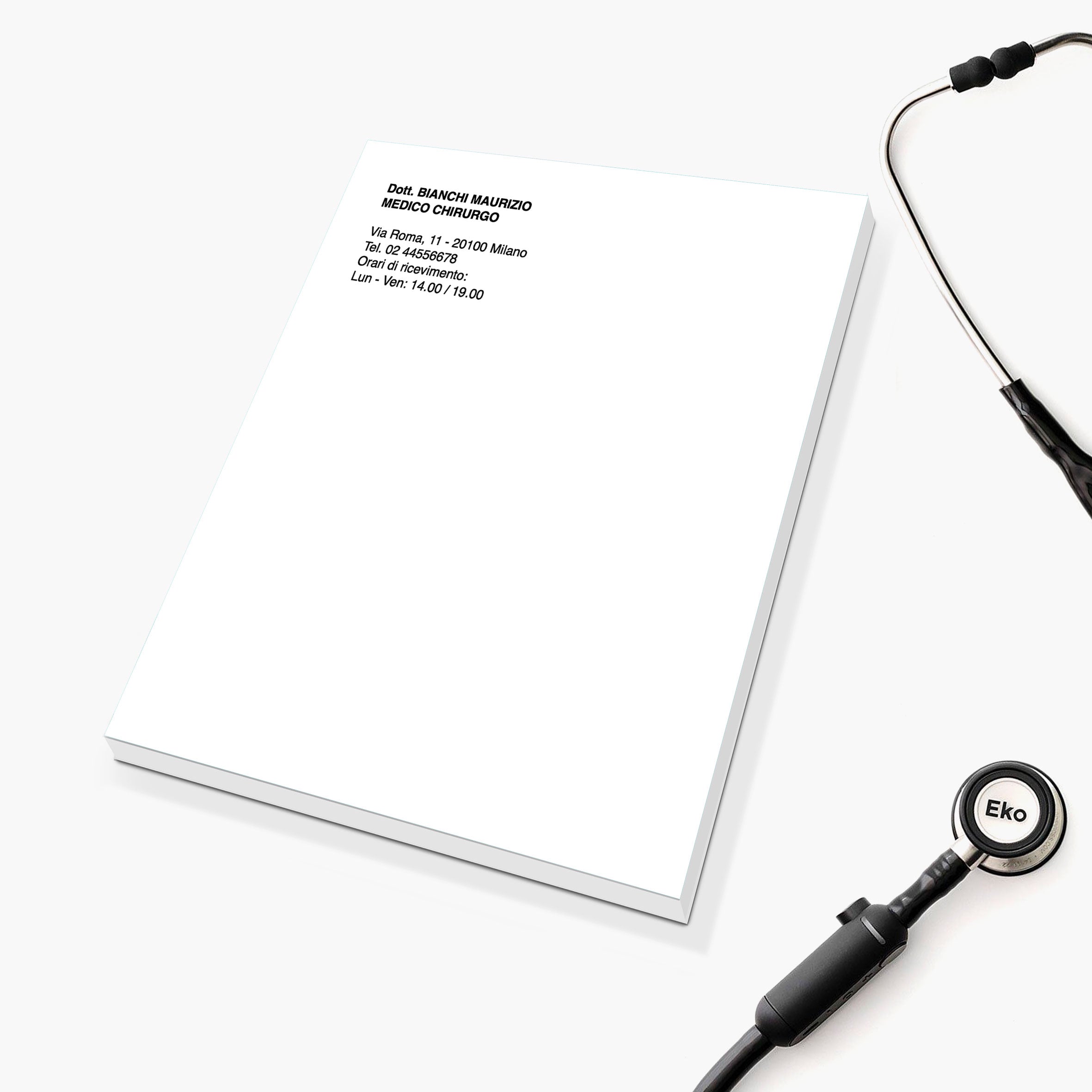 Blocco Ricettario Medico A5 - 50 O 100 Fogli | Carta 80 Gr, Incollato In Testa - Foto 9