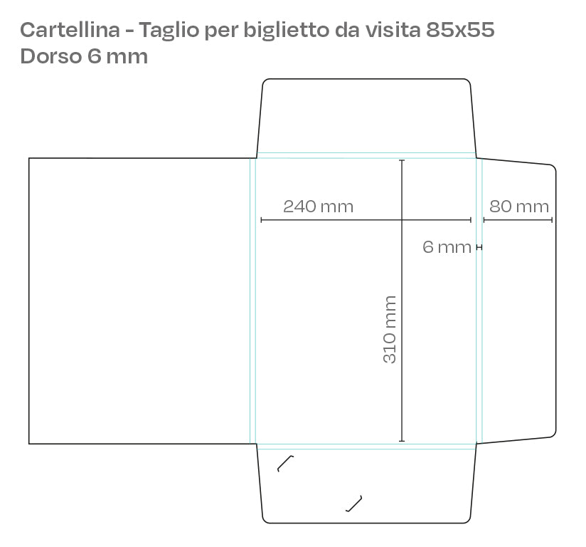 Cartelline portadocumenti personalizzate con tasca a incastro – in più formati