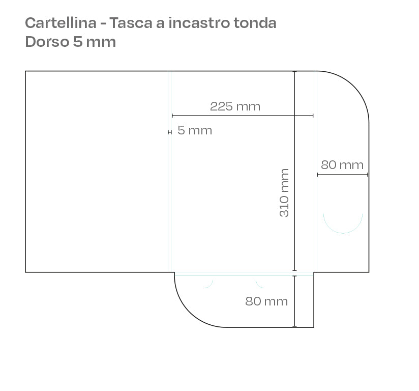 Cartelline portadocumenti personalizzate con tasca a incastro – in più formati
