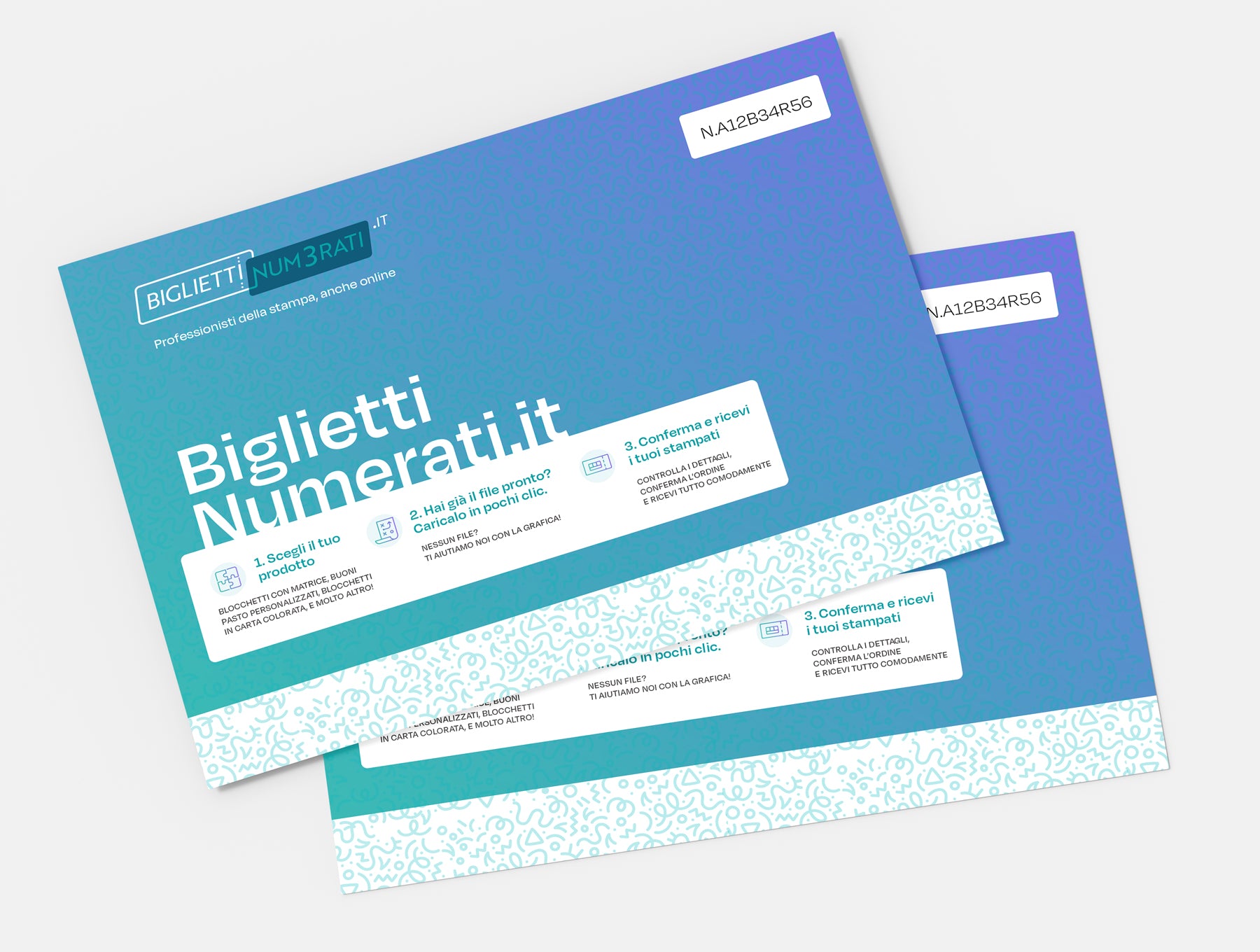 Cartoline numerate personalizzate