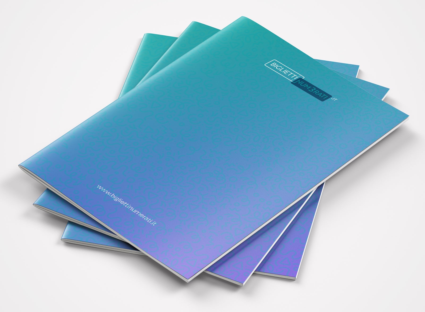 Opuscoli rilegatura con punto metallico, cataloghi e brochure