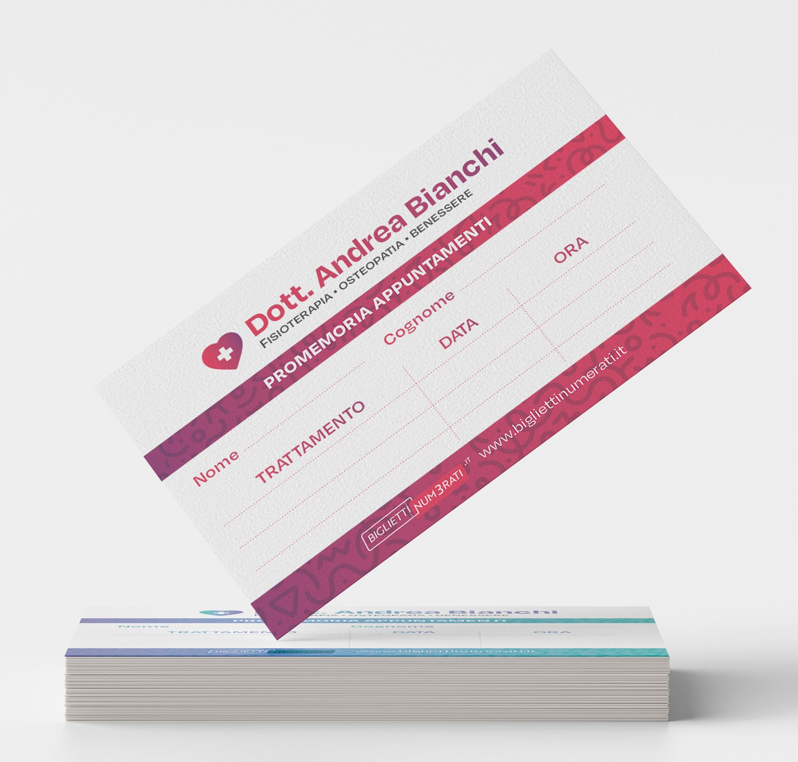 Biglietti per appuntamenti personalizzati